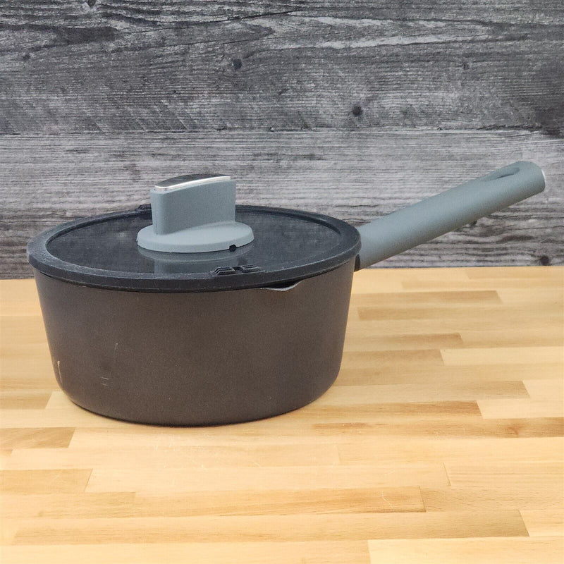 Load image into Gallery viewer, Saucepan With Glass Lid 7.8 Inch Non-Stick 2 Quart Aluminum Cookware