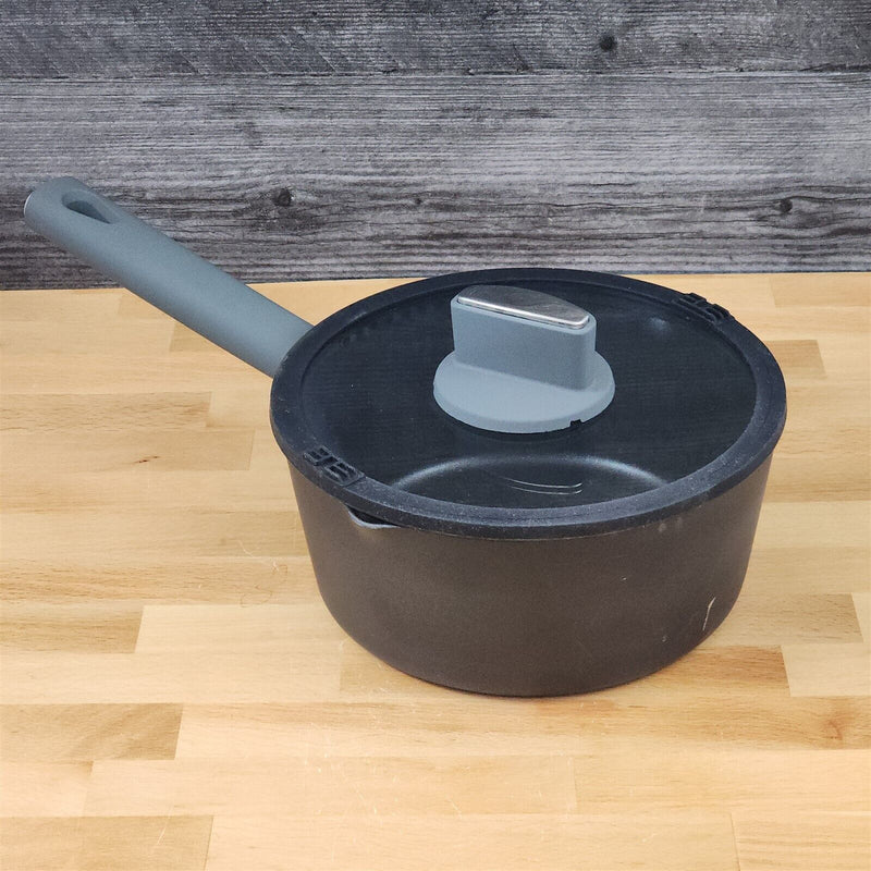 Load image into Gallery viewer, Saucepan With Glass Lid 7.8 Inch Non-Stick 2 Quart Aluminum Cookware