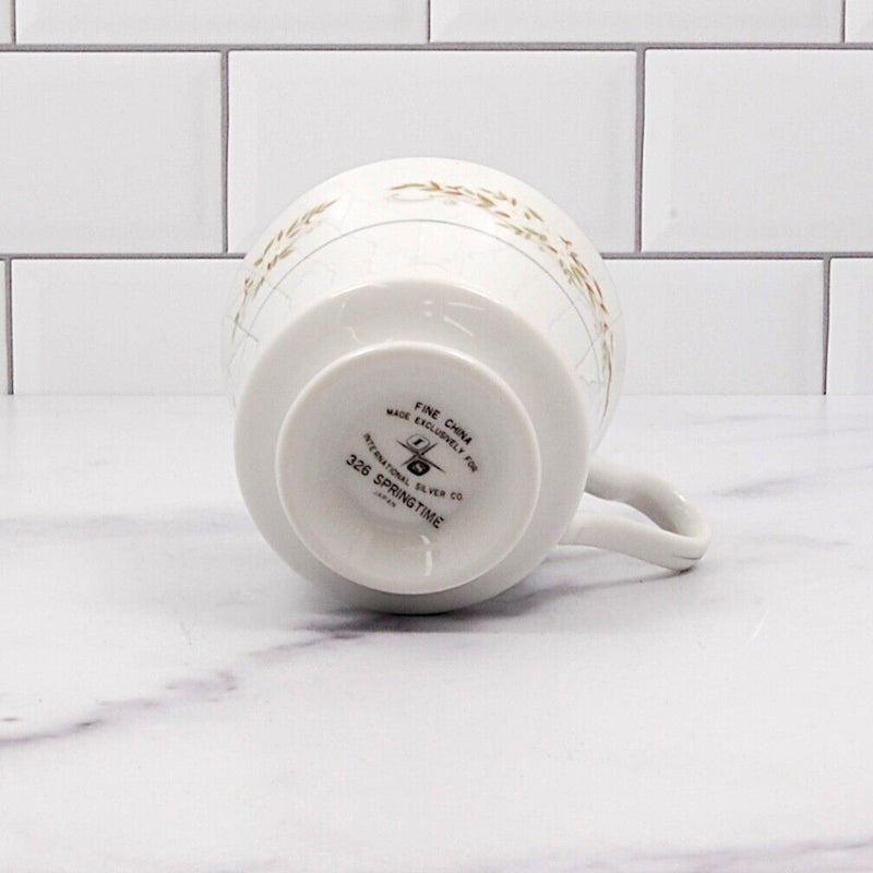 Load image into Gallery viewer, Springtime Saucer & Cup for Tea or Coffee Mug Ceramic International Silver