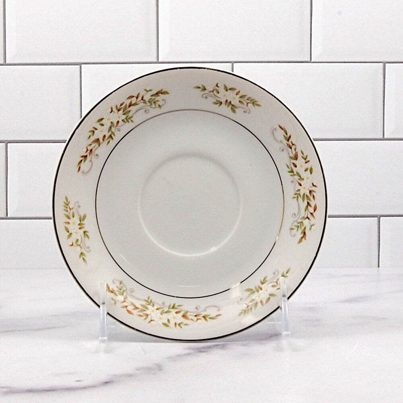 Load image into Gallery viewer, Springtime Saucer & Cup for Tea or Coffee Mug Ceramic International Silver