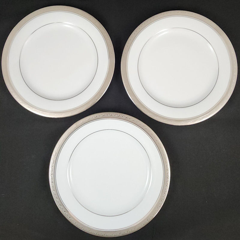 Load image into Gallery viewer, Noritake Legendary Crestwood Platinum Set of 3 Bread & Butter 6.25" Plates 4166