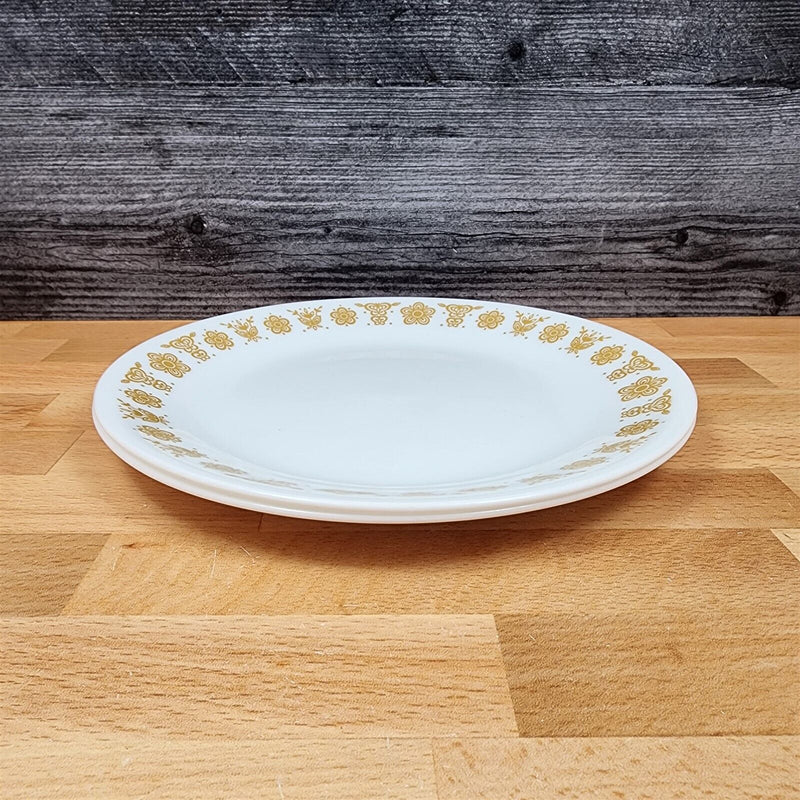 Load image into Gallery viewer, Corelle Corning Butterfly Gold 2 Salad Plate Set Ceramic 8 1/2" Floral Rim