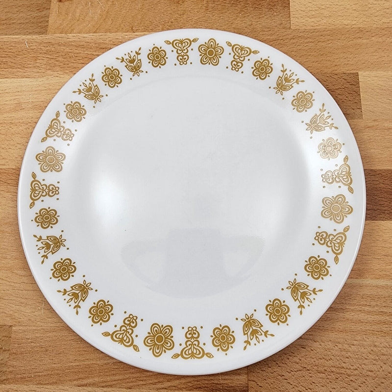 Load image into Gallery viewer, Corelle Corning Butterfly Gold Salad Plate 8 1/2" (21cm) Floral Rim Ceramic