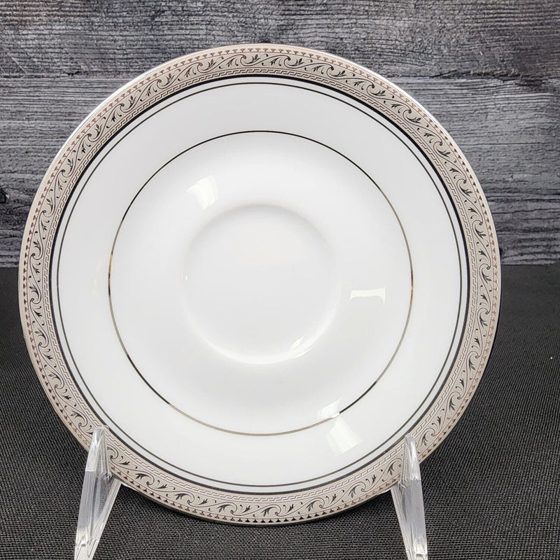 Load image into Gallery viewer, Noritake Legendary Crestwood Platinum Set of 2 Tea cup & Saucers 4166 Coffee Mug