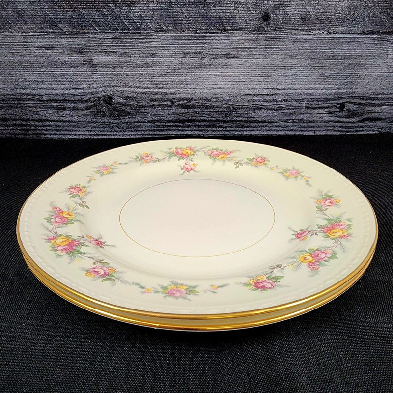 Load image into Gallery viewer, Homer Laughlin Countess Luncheon Plate 9" Set of 2 Georgian Eggshell F49N5