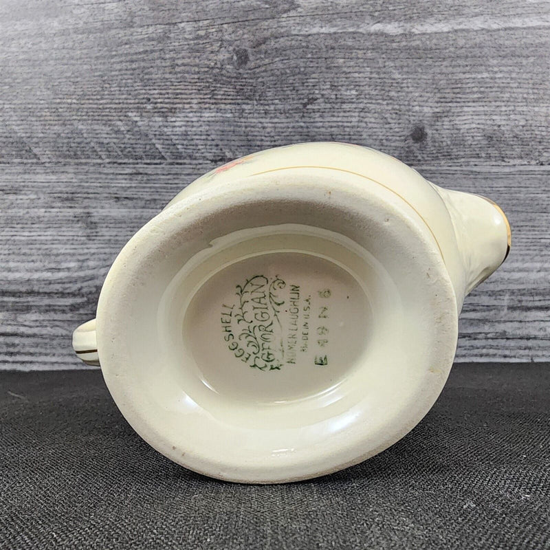 Load image into Gallery viewer, Homer Laughlin Countess Georgian Eggshell Creamer Yellow & Pink Flowers E49N5