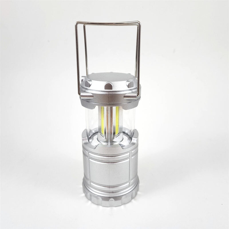 Load image into Gallery viewer, 24 LED Lantern Lamp Light Collapsible Silver For Tent Camping Outdoor Hiking