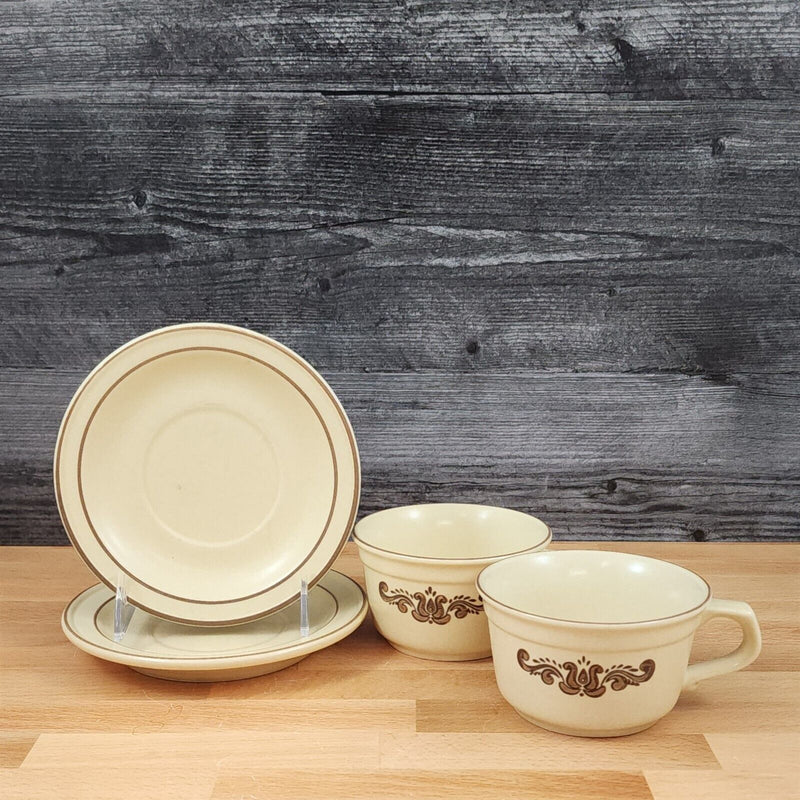 Load image into Gallery viewer, Pfaltzgraff Village Set of 2 Tea Cup and Saucer Made in USA Coffee Mug