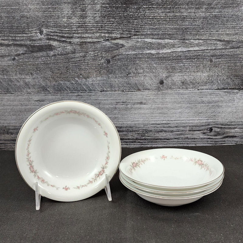 Load image into Gallery viewer, Noritake Rosepoint 6206 Fruit Dessert or Sauce Bowl Set of 4 Pink Floral Vine