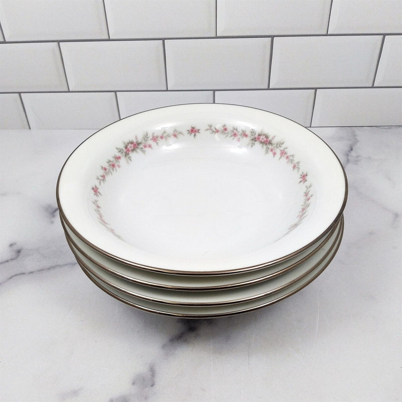 Load image into Gallery viewer, Noritake Rosepoint 6206 Fruit Dessert or Sauce Bowl Set of 4 Pink Floral Vine