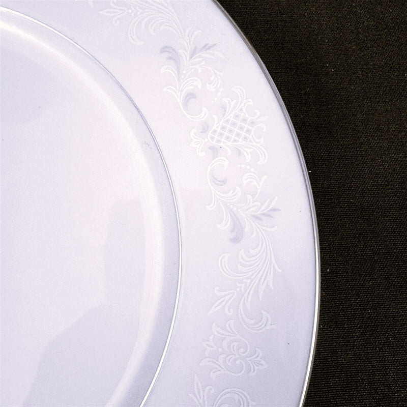 Load image into Gallery viewer, Sango Florence Dinner Plate 10 5/8" Gray Scrolls Japan 3646 Dishware Tableware