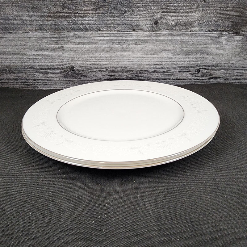 Load image into Gallery viewer, Sango Florence Dinner Plate 10 5/8" Set of 2 Gray Scrolls Japan 3646 Dishware