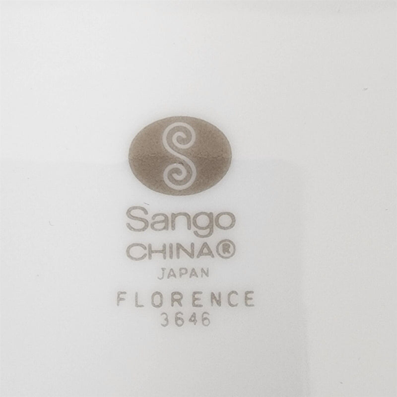 Load image into Gallery viewer, Sango Florence Dinner Plate 10 5/8" Set of 2 Gray Scrolls Japan 3646 Dishware