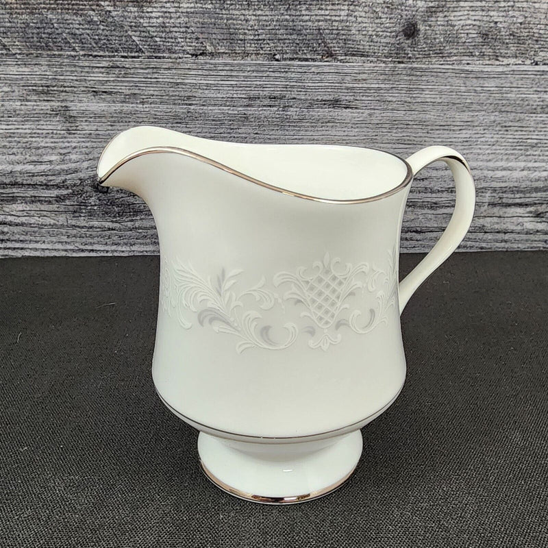 Load image into Gallery viewer, Sango Florence Creamer Pitcher Vintage Gray Scrolls Japan 3646 Dishware 8oz