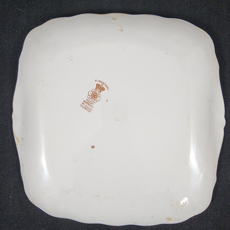 Load image into Gallery viewer, KIRKSTONE Doulton Burslem Plate 9 3/4" Square England Serving Tray