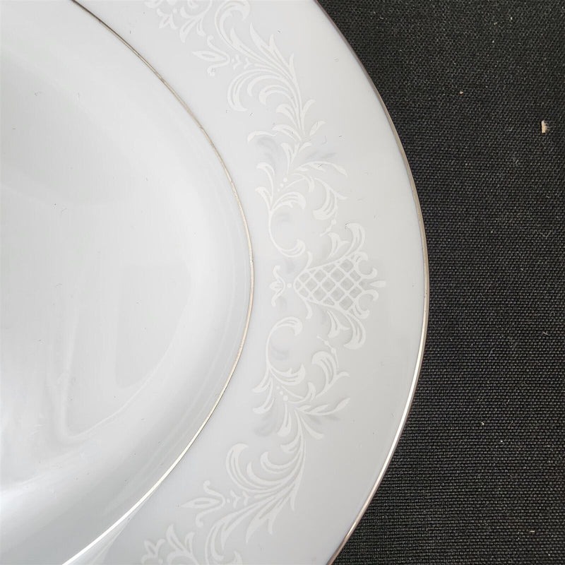 Load image into Gallery viewer, Sango Florence Platter Oval 12" Serving Plate Gray Scrolls Japan 36465 Dishware