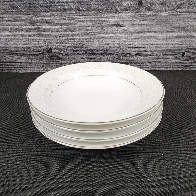 Load image into Gallery viewer, Sango Florence Set of 4 Sauce Dessert Fruit Bowl 5 1/2" Gray Scrolls Japan 3646