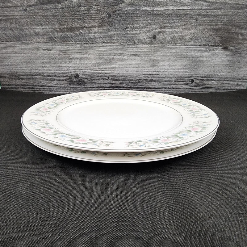 Load image into Gallery viewer, Sango Flower Garden Bread & Butter Plate 2 Set 6.5" Oxford Pink Blue Ceramic 535