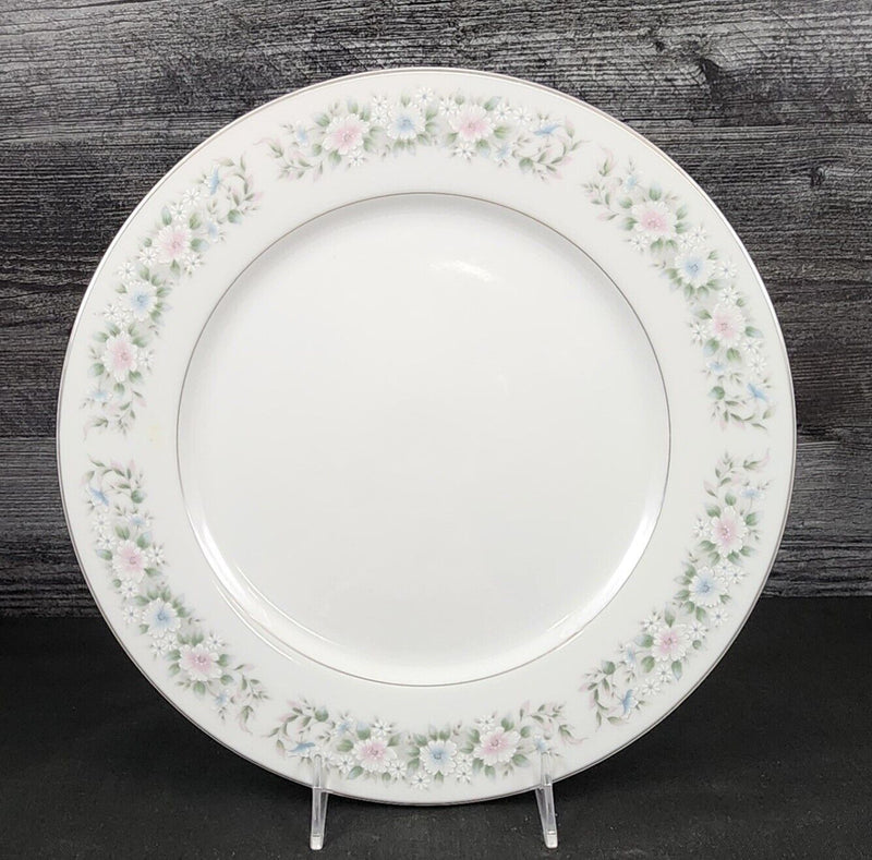 Load image into Gallery viewer, Sango Flower Garden Chop Platter Round 12" Oxford Pink Blue Ceramic 535