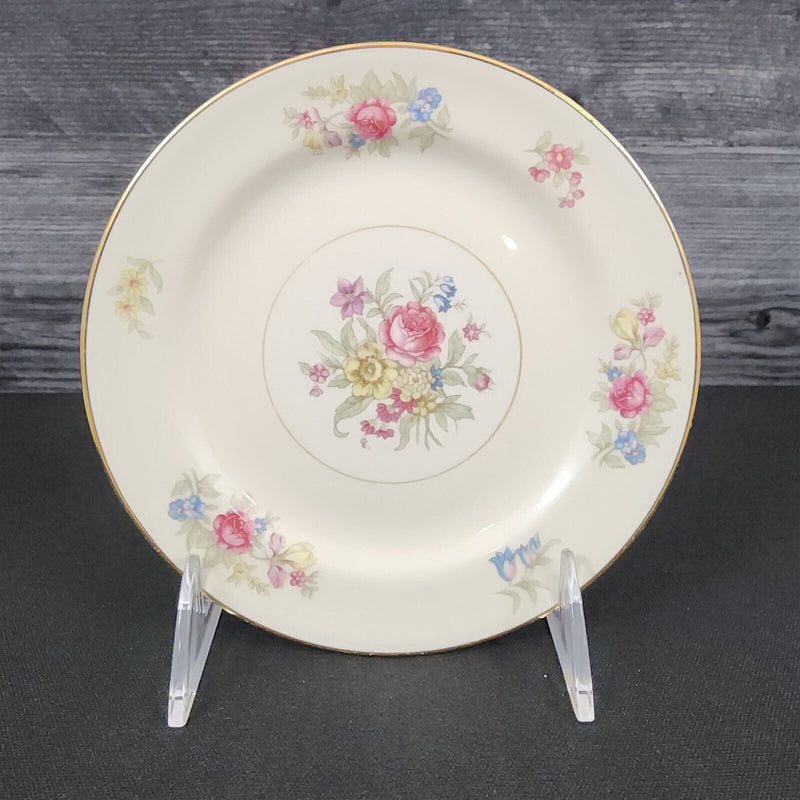 Load image into Gallery viewer, Homer Laughlin Dresden Bread & Butter Plate Eggshell Nautilus Floral 6 1/4” USA