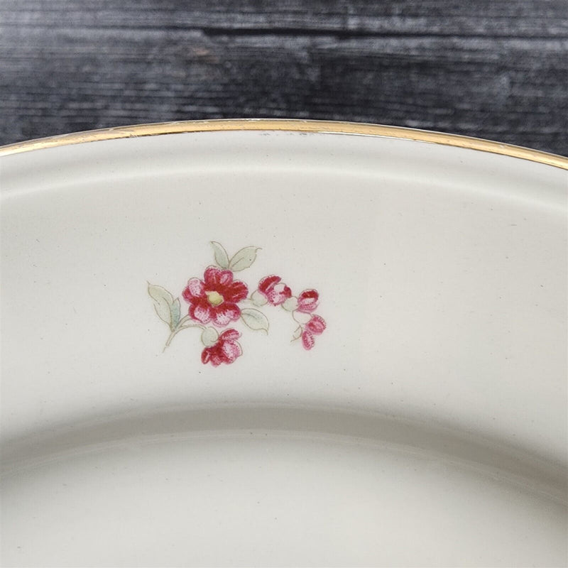 Load image into Gallery viewer, Homer Laughlin Dresden Saucer Set of 3 Eggshell Nautilus Floral 6” USA