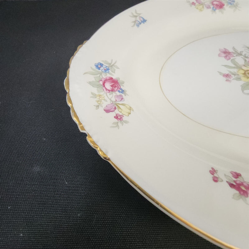 Load image into Gallery viewer, Homer Laughlin Dresden Serving Platter Oval 11" Eggshell Nautilus Floral USA