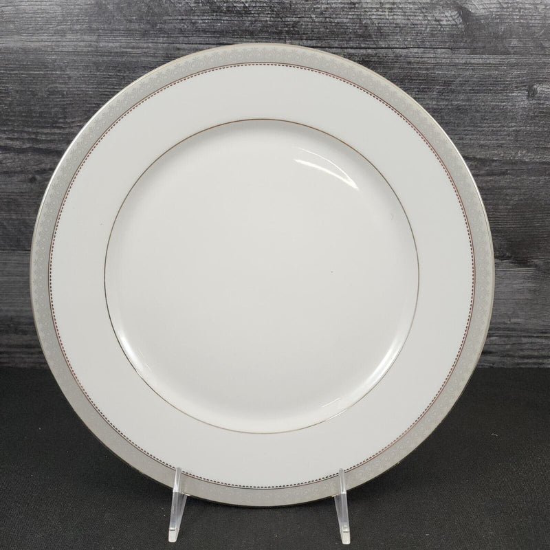 Load image into Gallery viewer, Mikasa Platinum Crown Dinner Plate White Ceramic Fine China 10 3/4" L3428