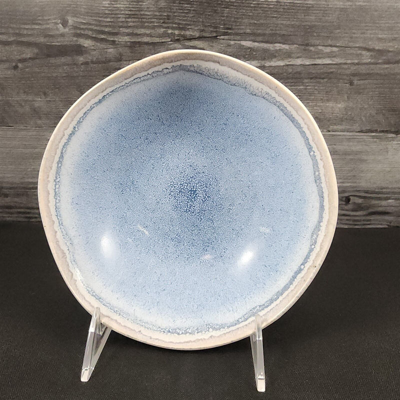 Load image into Gallery viewer, Pier 1 Imports Shoreline Blue Cereal Soup Bowl Set of 2 Stoneware Dishware