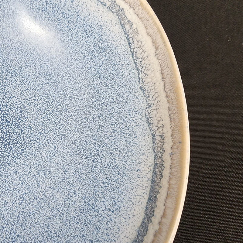 Load image into Gallery viewer, Pier 1 Imports Shoreline Blue Cereal Soup Bowl Set of 2 Stoneware Dishware