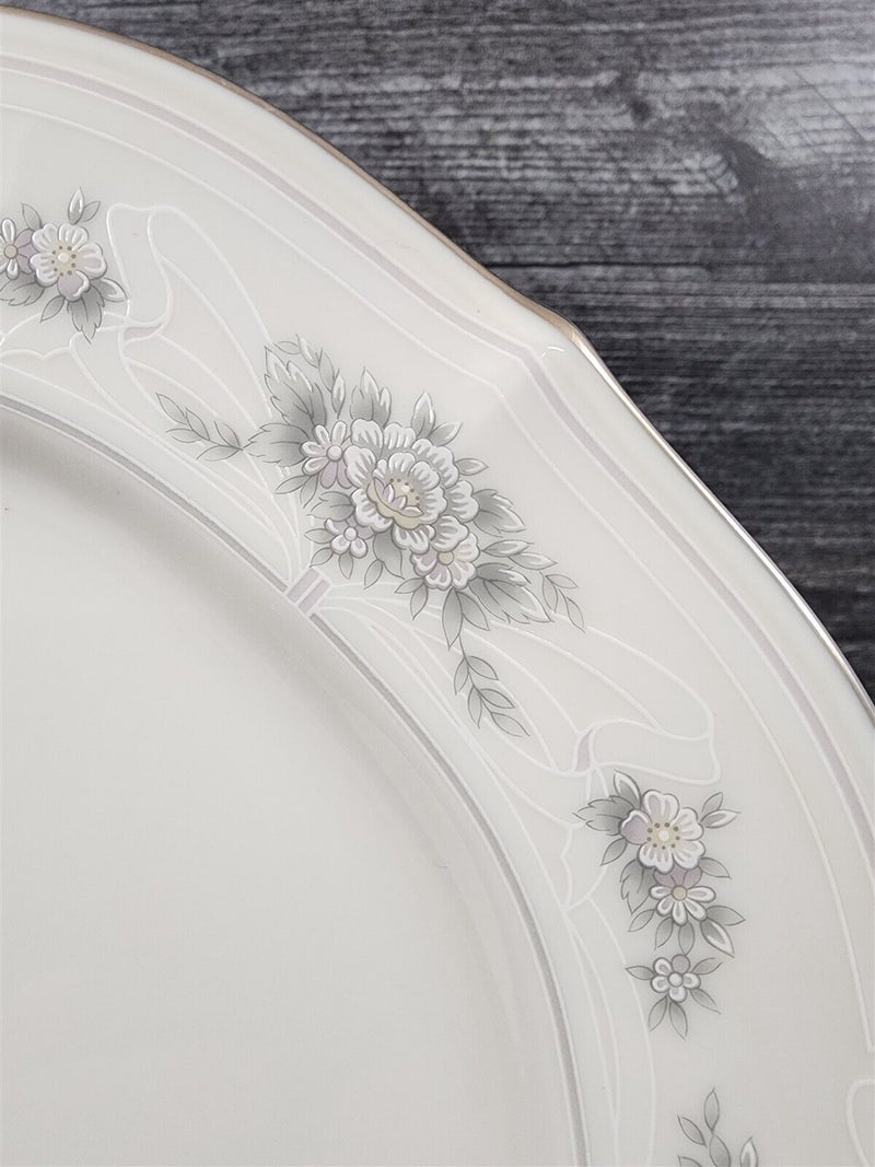 Load image into Gallery viewer, Noritake Southern Lace Dinner Plate Ceramic China Vintage Ivory Flower & Ribbons