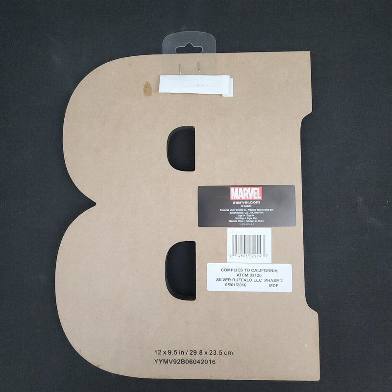 Load image into Gallery viewer, Marvel Letter B Wood Wall Art Print Dc Comics Superhero Décor For Kids Room