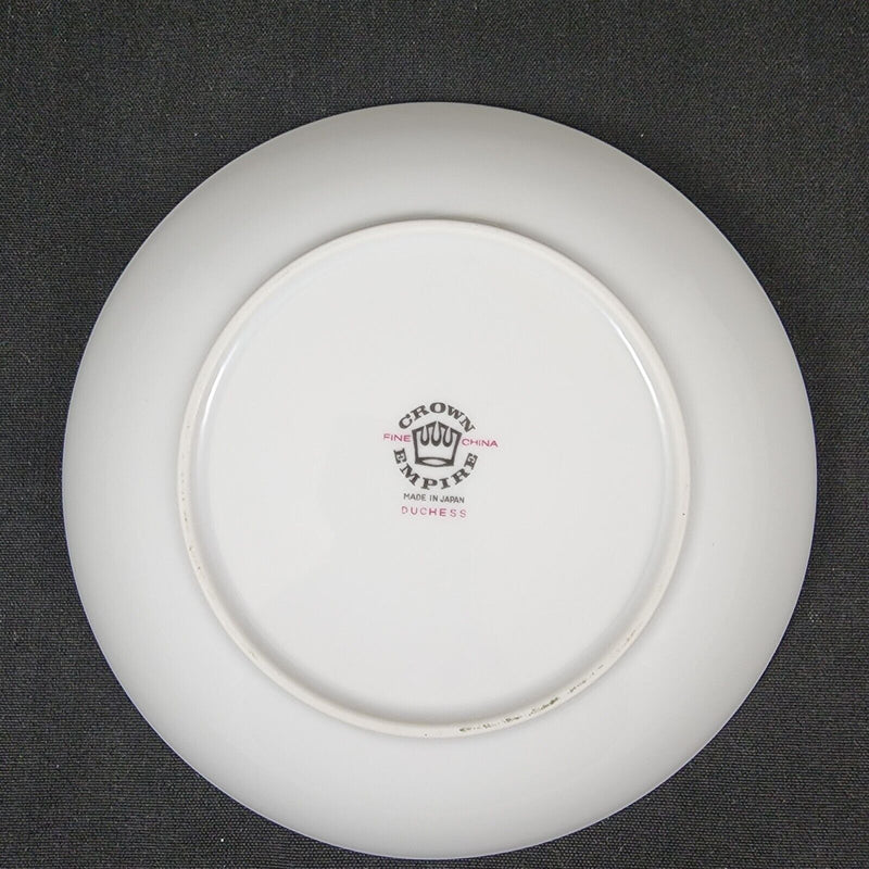 Load image into Gallery viewer, Crown Empire Duchess Set of 4 Soup Bowl 7 5/8" Floral Silver Rim Ceramic