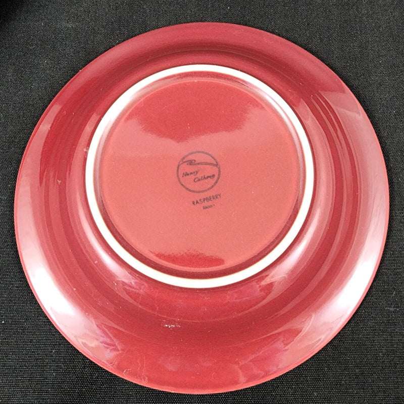 Load image into Gallery viewer, Nancy Calhoun Soup Bowl Raspberry Red Set of 4 Ceramic Stoneware Round 8"