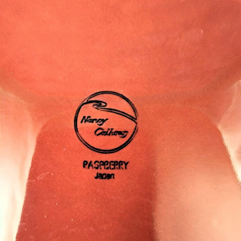 Load image into Gallery viewer, Nancy Calhoun Soup Bowl Raspberry Red Set of 4 Ceramic Stoneware Round 8"