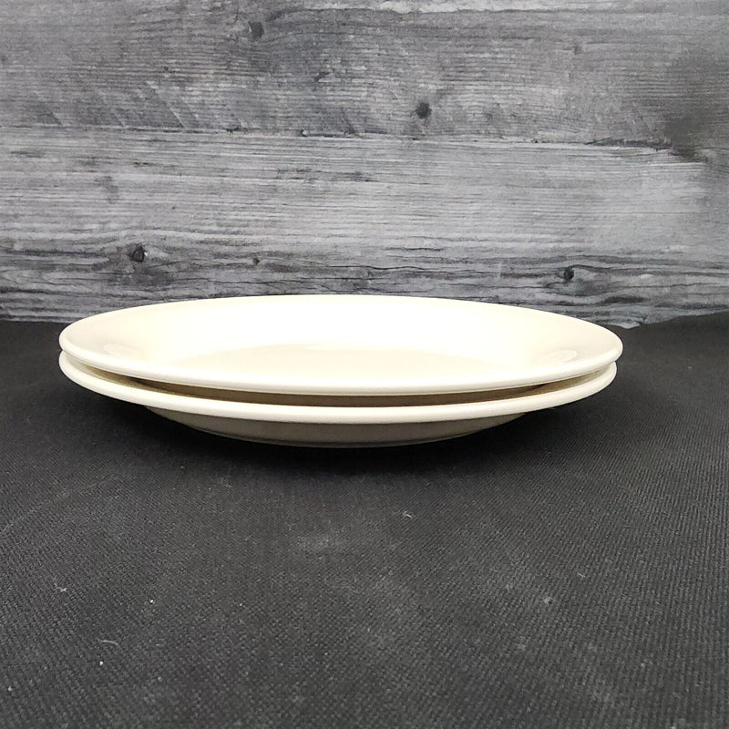 Load image into Gallery viewer, Nancy Calhoun Vanilla White Salad Plate Ceramic Stoneware Round 8 inch Set of 2