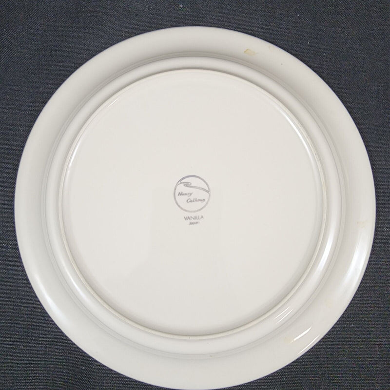 Load image into Gallery viewer, Nancy Calhoun Vanilla White Salad Plate Ceramic Stoneware Round 8 inch Set of 2