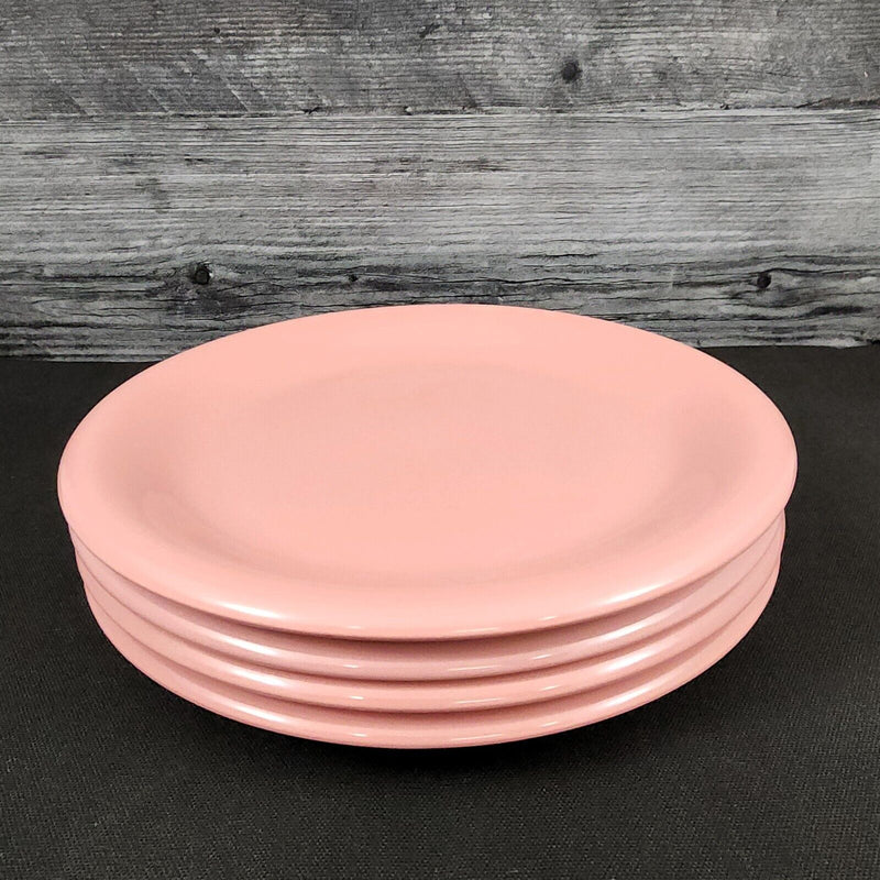 Load image into Gallery viewer, Pink Salad Plate Stoneware Round 8 inch Set of 4