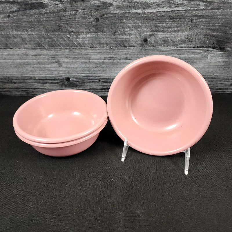 Load image into Gallery viewer, Pink Cereal Soup Bowls Round 8 inch Plastic Set of 3 by Rubbermaid