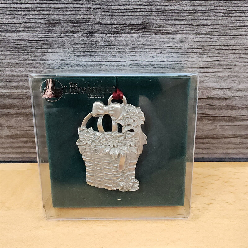 Load image into Gallery viewer, Longaberger Pewter Basket Ornaments Tie Ons Cookies Canes Mistletoe Poinsettia