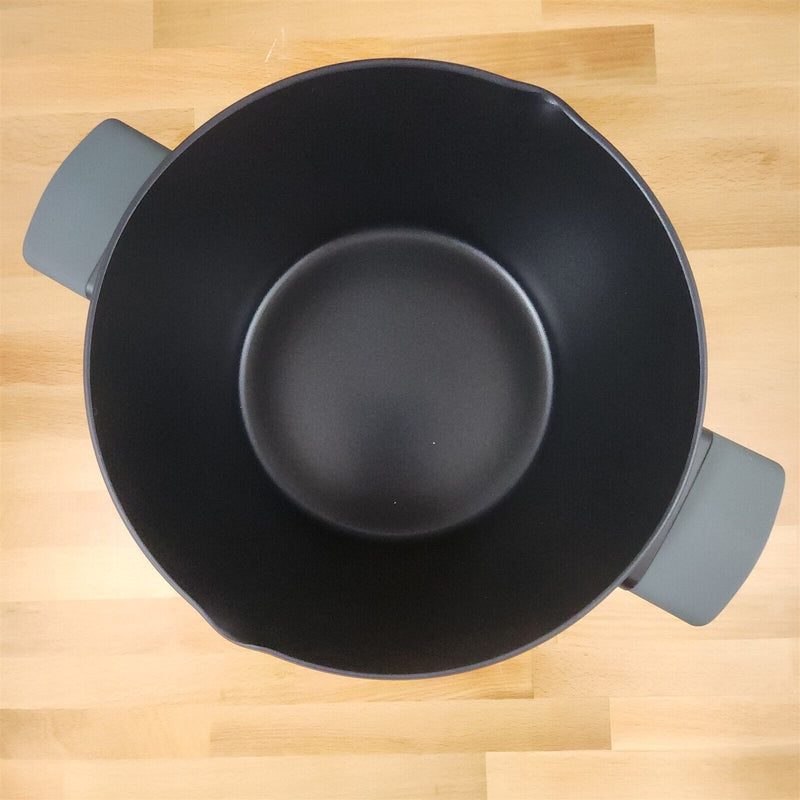 Load image into Gallery viewer, Dutch Oven With Nonstick Interior with Glass Lid And Handles Aluminum 4 Qt Black