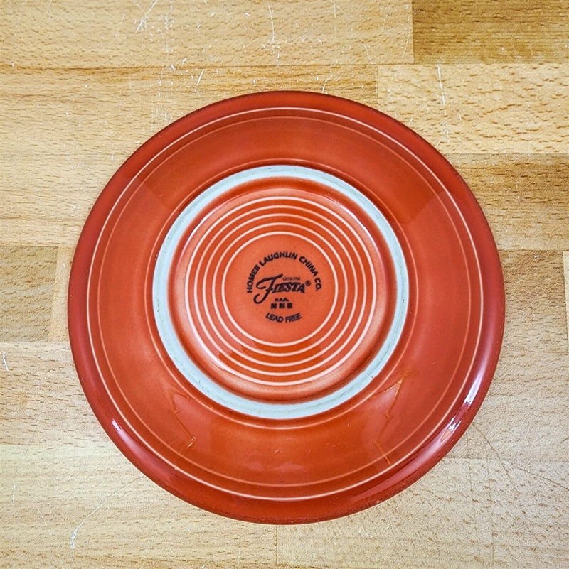 Load image into Gallery viewer, Fiesta Ware Homer Laughlin Poppy Orange Bread Butter Dessert Plate Ceramic Vtg