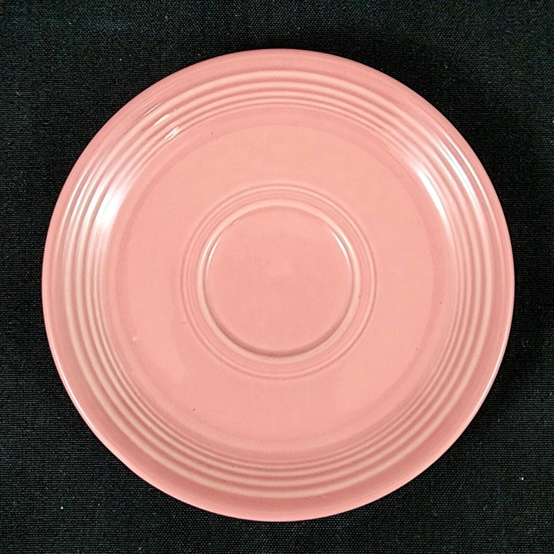 Load image into Gallery viewer, Fiesta Ware Homer Laughlin Saucer Pink Rose Dinnerware Ceramic Vtg