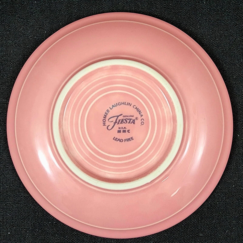 Load image into Gallery viewer, Fiesta Ware Homer Laughlin Saucer Pink Rose Dinnerware Ceramic Vtg