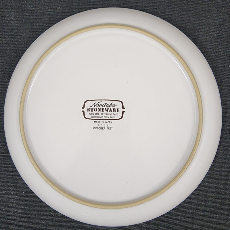 Load image into Gallery viewer, Noritake October Fest Dinner Plate Stoneware Brown Blue Yellow Floral