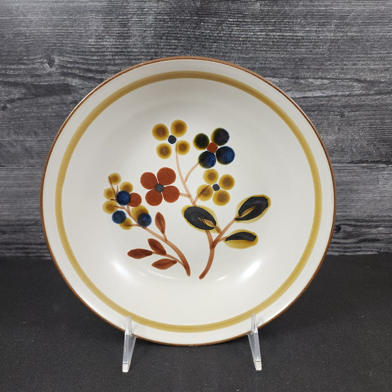 Load image into Gallery viewer, Noritake October Fest Vegetable Serving Bowl Stoneware Brown Blue Yellow Floral