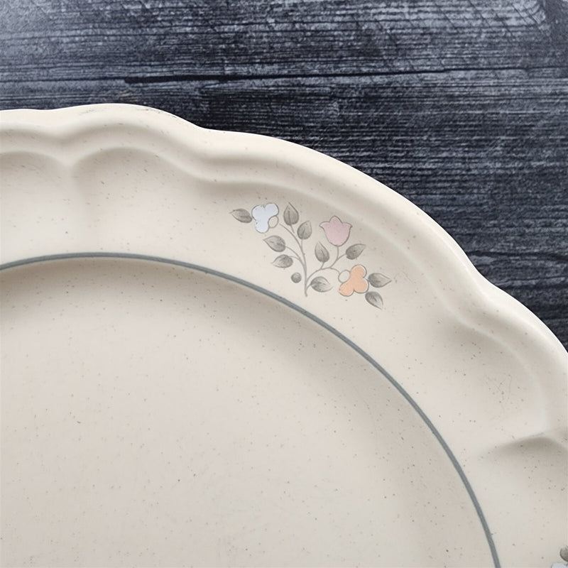 Load image into Gallery viewer, Pfaltzgraff Remembrance Set of 4 Dinner Plate Pink Peach White Flowers Stoneware