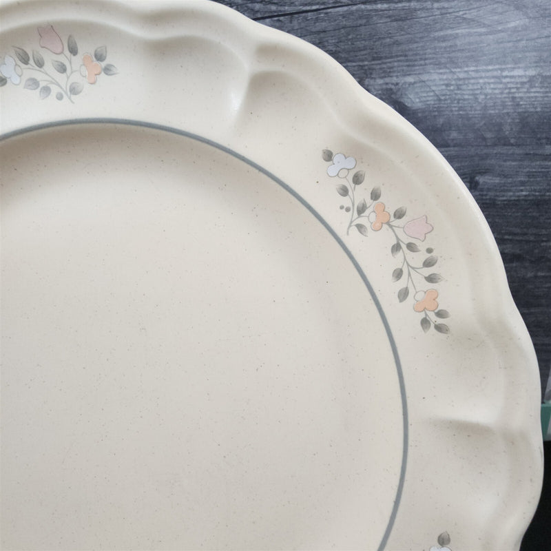 Load image into Gallery viewer, Pfaltzgraff Remembrance Dinner Plate Pink Peach White Flowers Stoneware