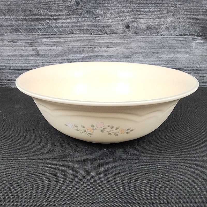 Load image into Gallery viewer, Pfaltzgraff Remembrance Vegetable Bowl Pink Peach White Flowers Stoneware Vtg