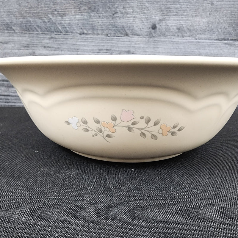Load image into Gallery viewer, Pfaltzgraff Remembrance Vegetable Bowl Pink Peach White Flowers Stoneware Vtg