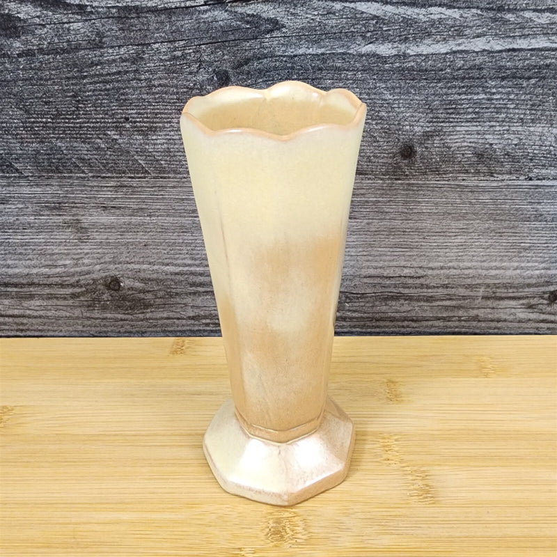 Load image into Gallery viewer, Frankoma Fluted Bud Vase Desert Gold Ada Clay Pottery 38